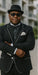 Black and White Trim Lapel Tuxedo Suit