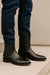 Black Caiman Belly Roper Boots