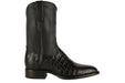 Black Caiman Belly Roper Boots