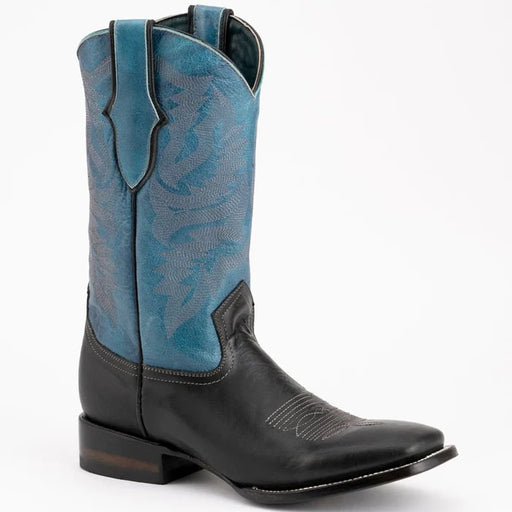 Ferinni Boot - Mens Dress Cowboy Boot -Ferrini Men's Gunner Leather Boots Handcrafted - Black