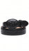 Men’s Black Genuine Ostrich Quill Belt, Exotic Leather Dress Belt for Formal and Western Wear