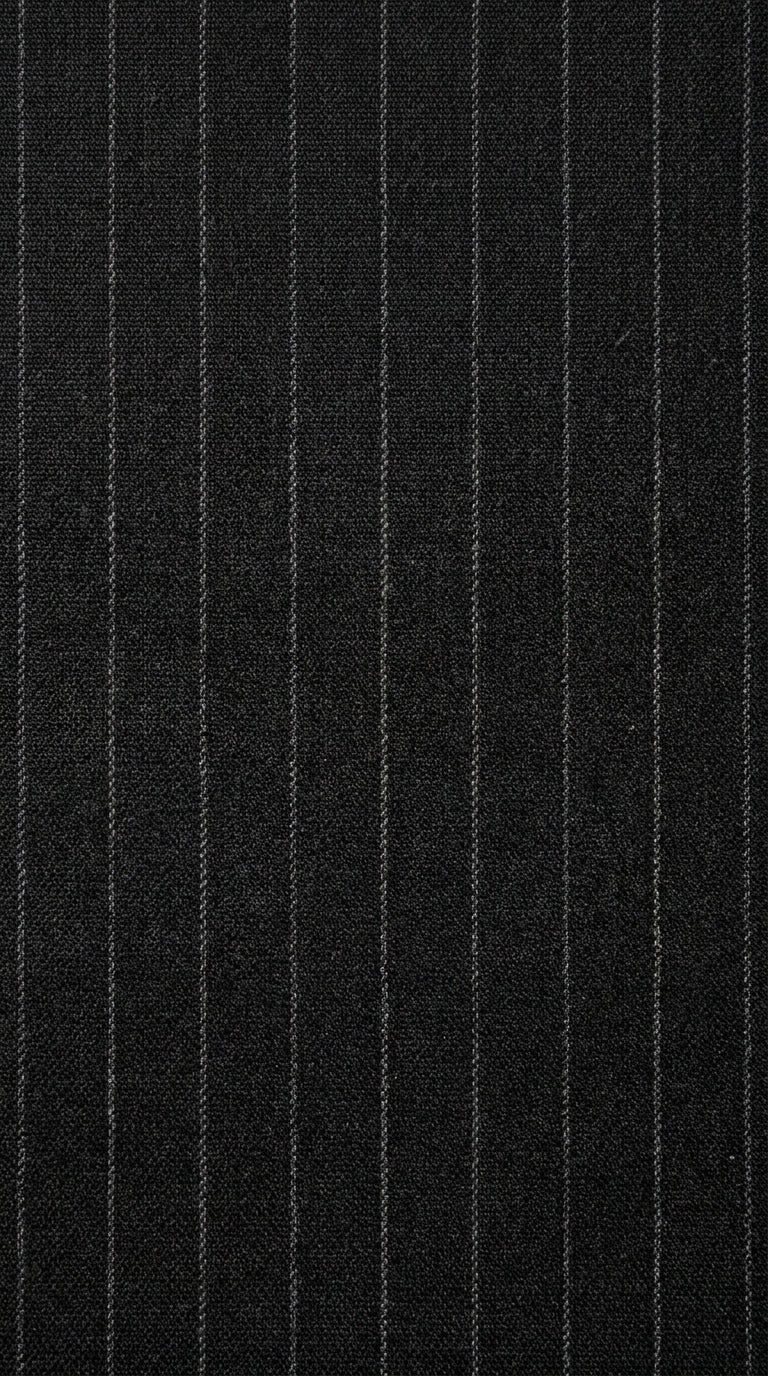 Men’s Black Shadow Stripe 3 Piece Suit, Tone on Tone Pinstripe Italian Design Formal Suit