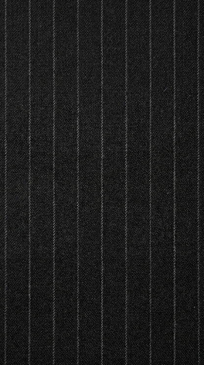 Men’s Black Shadow Stripe 3 Piece Suit, Tone on Tone Pinstripe Italian Design Formal Suit