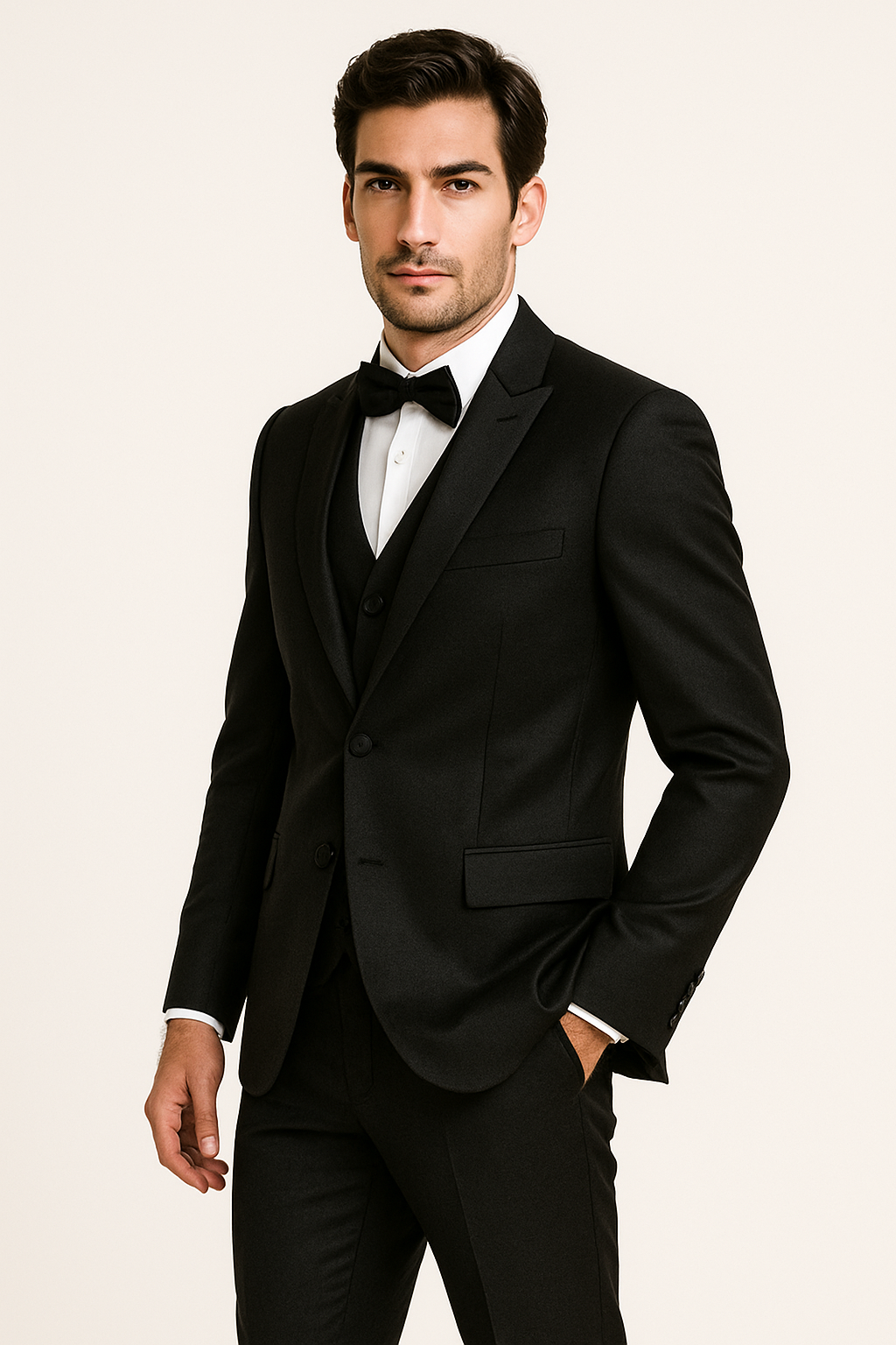Black-4pc-prom-wedding-tux - Image 2