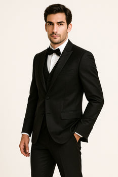 Black-4pc-prom-wedding-tux - Image 2