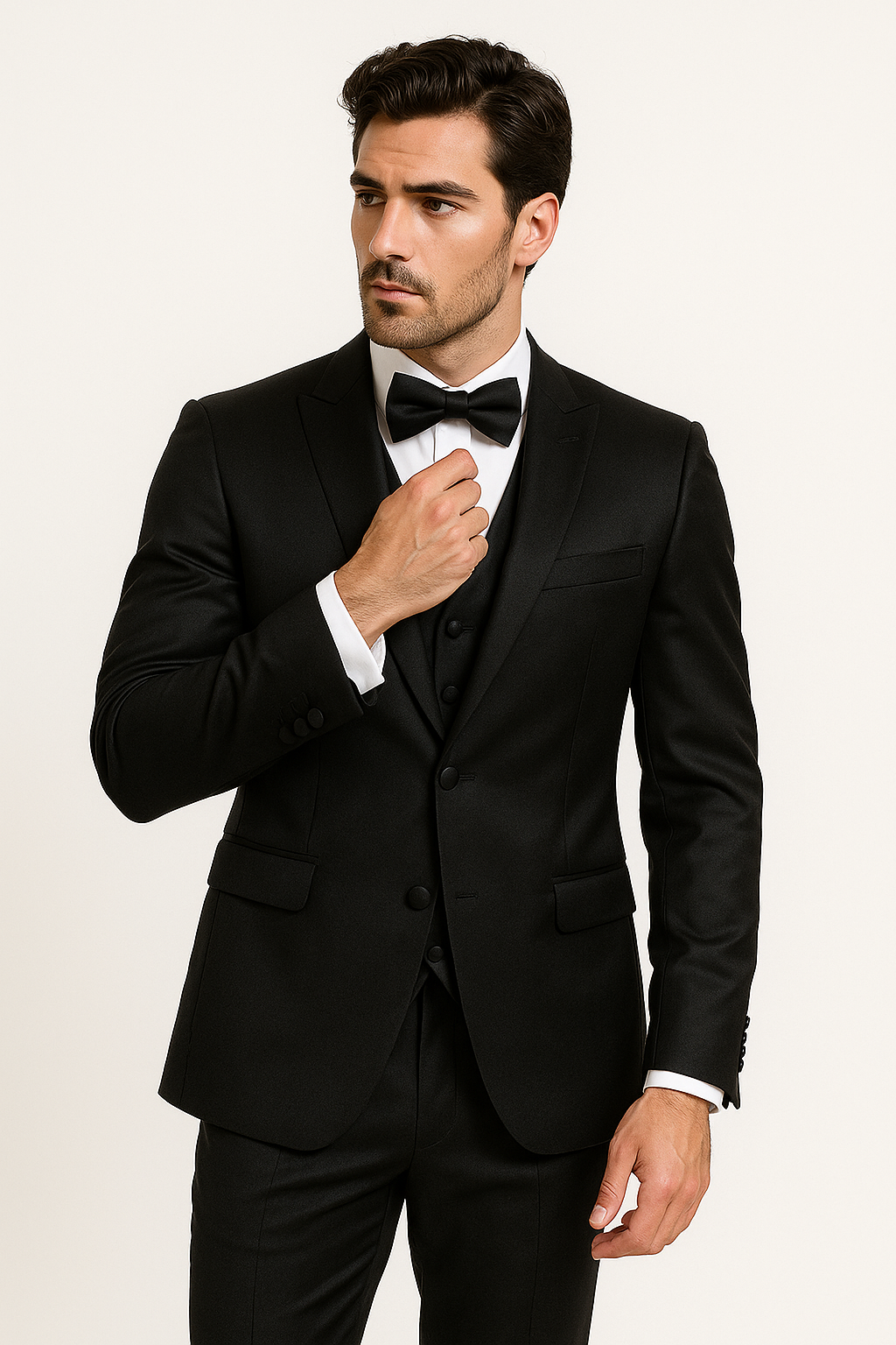 Black-4pc-prom-wedding-tux - Image 8