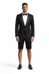 Black Tuxedo Jacket Plus Short