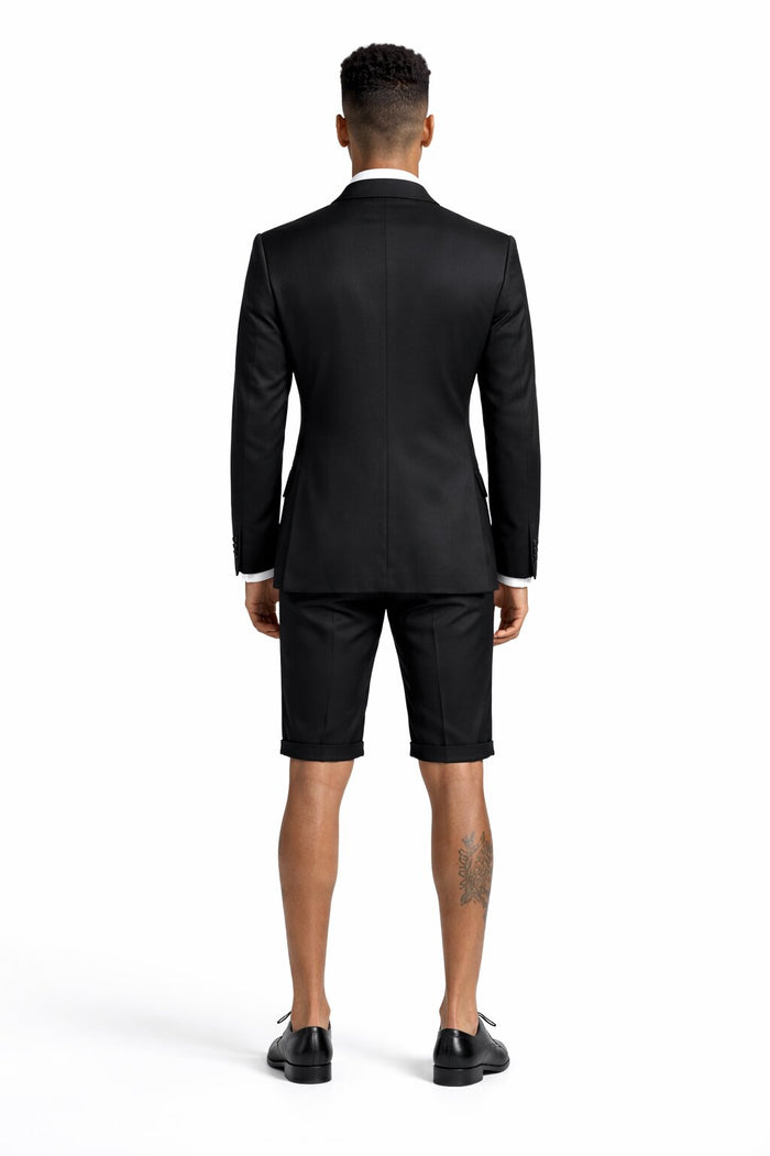 Black Tuxedo Jacket Plus Short