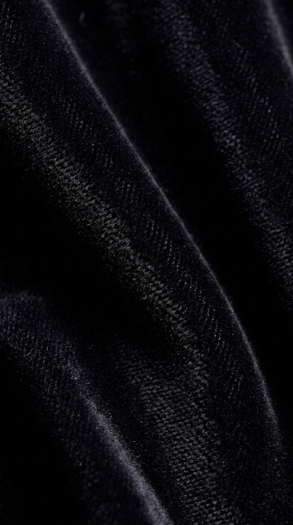 Men’s Rossi Man Zeus Black Velvet Double Breasted Tuxedo Suit, Formal Wedding Prom Dinner Suit Set