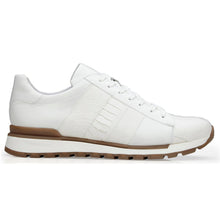 Belvedere Blake White Ostrich Leather Luxury Shoe