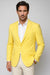 Two Button Men's Graphic Printed Cheap Priced Designer Fashion Dress Casual Blazer For Men On Sale Blazer Yellow