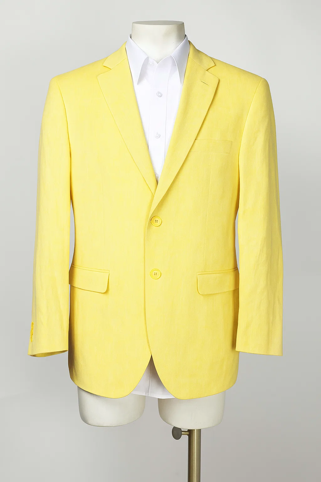 Two Button Men's Graphic Printed Designer Fashion Dress Casual Blazer For Men On Sale Blazer Yellow