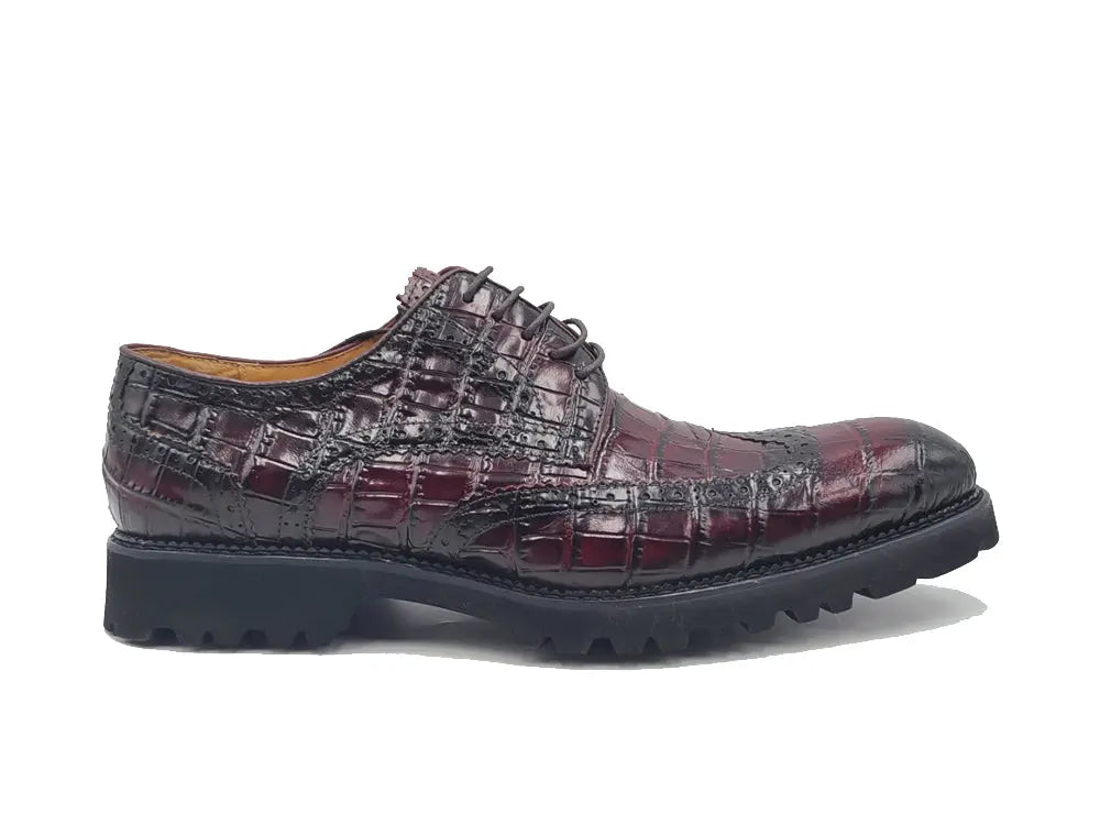 Blucher Style Alligator Embossed Oxford - Image 5