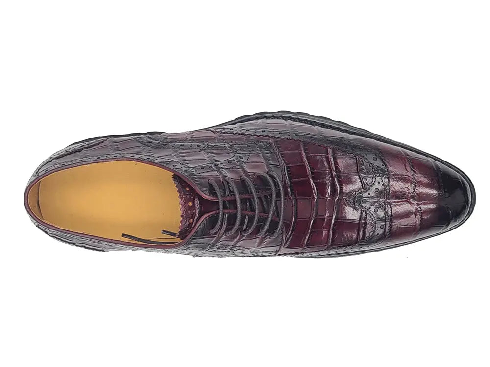 Blucher Style Alligator Embossed Oxford - Image 6