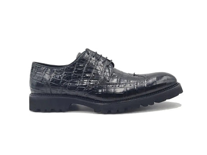 Blucher Style Alligator Embossed Oxford - Image 13