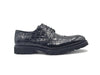 Carrucci Blucher Style Alligator Embossed Oxford
