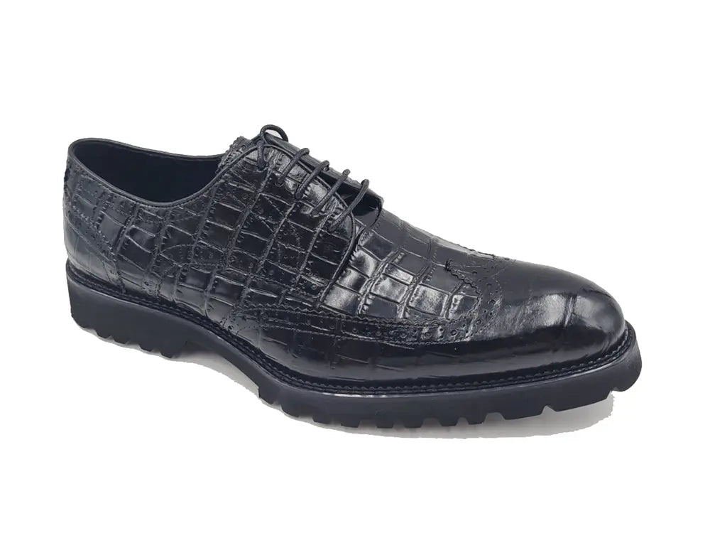 Blucher Style Alligator Embossed Oxford - Image 16
