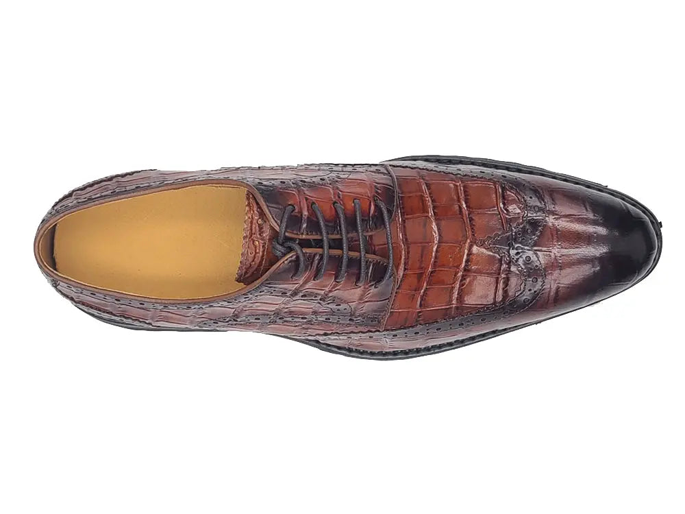 Blucher Style Alligator Embossed Oxford - Image 4