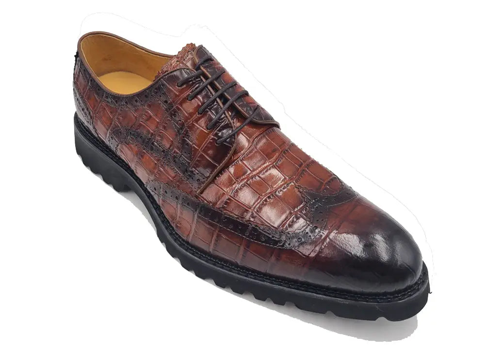 Blucher Style Alligator Embossed Oxford - Image 2