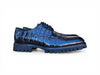 Carrucci Blucher Style Alligator Embossed Oxford