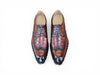 Carrucci Blucher Style Alligator Embossed Oxford
