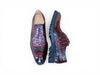 Carrucci Blucher Style Alligator Embossed Oxford
