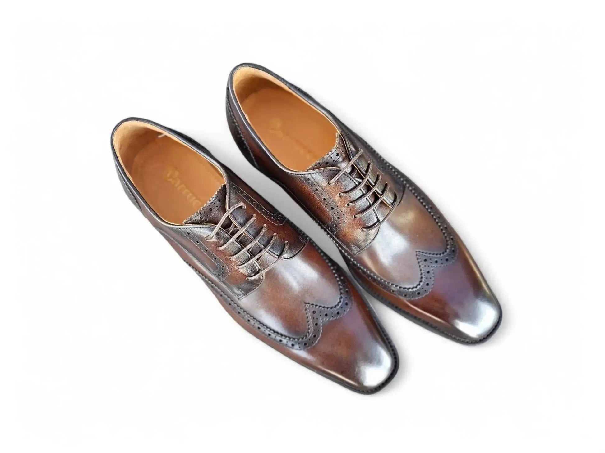 Carrucci Wingtip Derby Blucher - Luxury Men's Dress Shoe