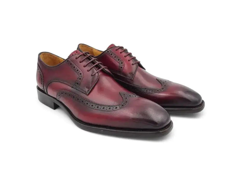 Carrucci Wingtip Derby Blucher - Luxury Men's Dress Shoe