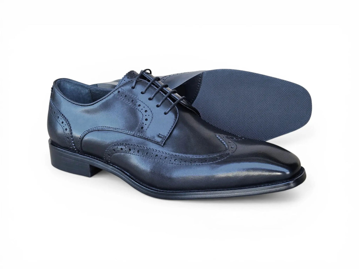 Carrucci Wingtip Derby Blucher - Luxury Men's Dress Shoe