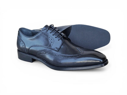 Carrucci Wingtip Derby Blucher - Luxury Men's Dress Shoe