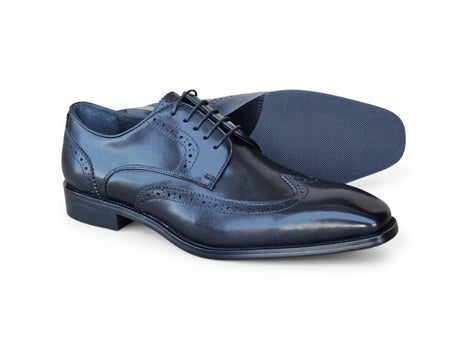 Carrucci Wingtip Derby Blucher - Luxury Men's Dress Shoe