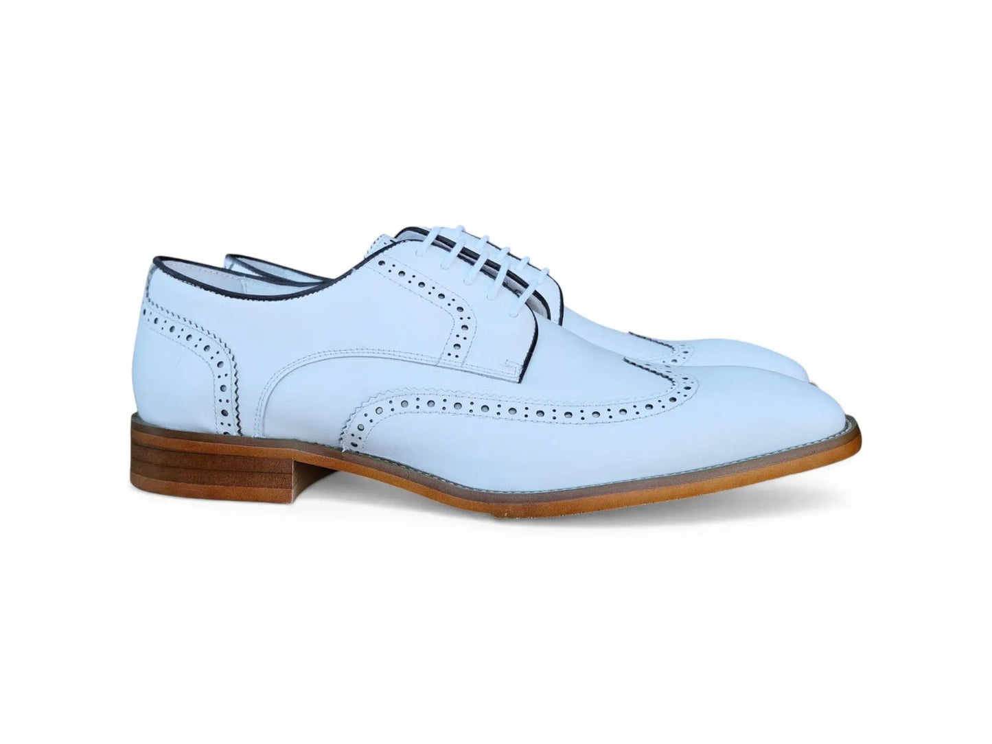 Carrucci Wingtip Derby Blucher - Luxury Men's Dress Shoe