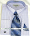 Blue Colorful Men'S Dress Shirt