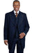 Men's Blue Denim Vested Urban Milano Suit