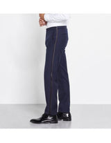 Men's Classic Midnight Blue tuxedo Flat Front Pants