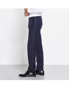 Men's Classic Midnight Blue tuxedo Flat Front Pants
