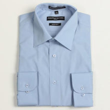 Medium Blue Convertible Cuff Big & Tall Shirt 18 19 20 21 22 Inch Neck Men's Dress Shirt