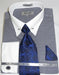 Blue Houndstooth Colorful Men'S Dress Shirt