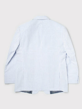 Blue Striped Seersucker Jacket