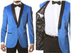 Men'S 1 Button Velvet ~ Velour Blazer Jacket With Black Trim Shawl Collar Dinner Jacket Blazer Sport Coat Turquoise ~ Aqua Blue