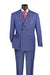 Blue Windowpane Double Breasted Suit