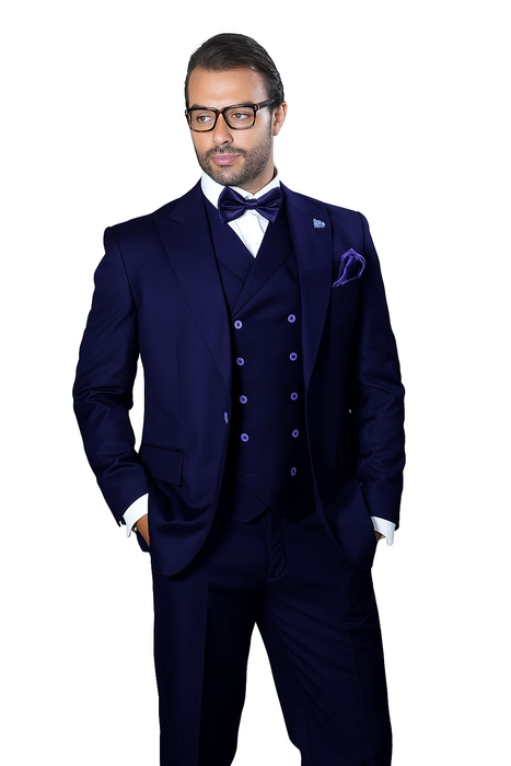  Blue 3-Piece Suit 