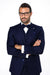 Peak Lapel Double Breasted Vest Classic Fit 3 Piece Wide Leg, Pure Suit & Vest  Saphire - Indigo -   Cobalt Blue