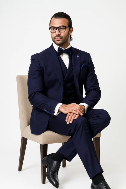  Blue 3-Piece Suit 