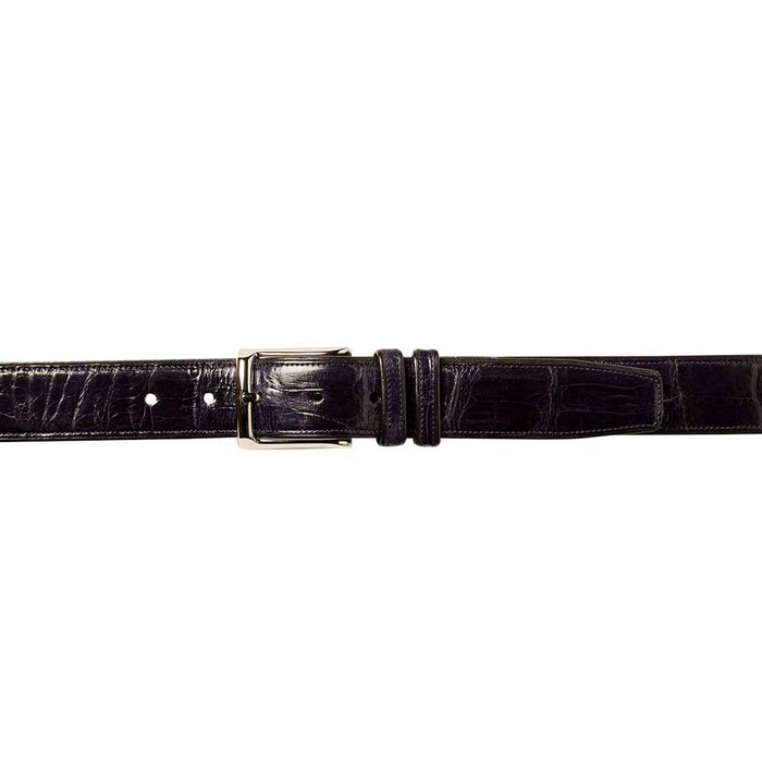 Genuine Alligator Mens Blue Belt - Mezlan Brand