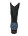 Los Altos Men's Blue Jeans Pirarucu Square Toe Boots