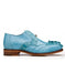 Men's Blue Caiman Crocodile & Lizard Leather Oxfords – Belvedere Valter