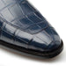 Men's Blue Piccolo Genuine American Alligator Penny Loafer By Mezlan Made In Spain Brand