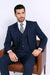 Teal Indigo  Bright Blue Cobalt Blue and Pinstripe Suit