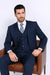Teal Indigo  Bright Blue Cobalt Blue and Pinstripe Suit